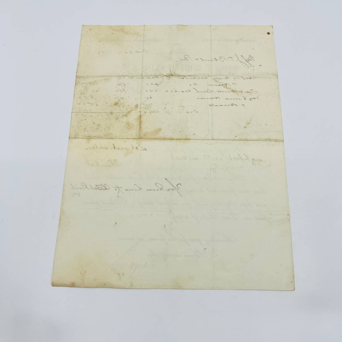 1879 T Robt Jenkins & Son Baltimore MD Billhead Letterhead Receipt AA4