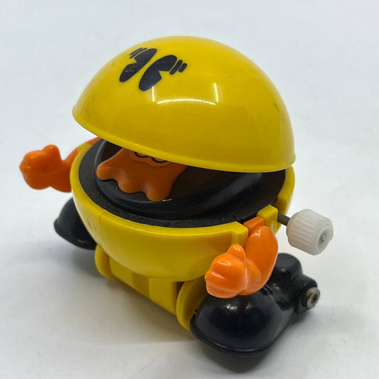 1982 Tomy White Knob Windup Pac-Man PacMan Walking WORKS TH7