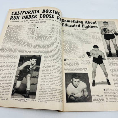 1950 July - The Ring Boxing Magazine – Bruce Woodcock Cover TA5