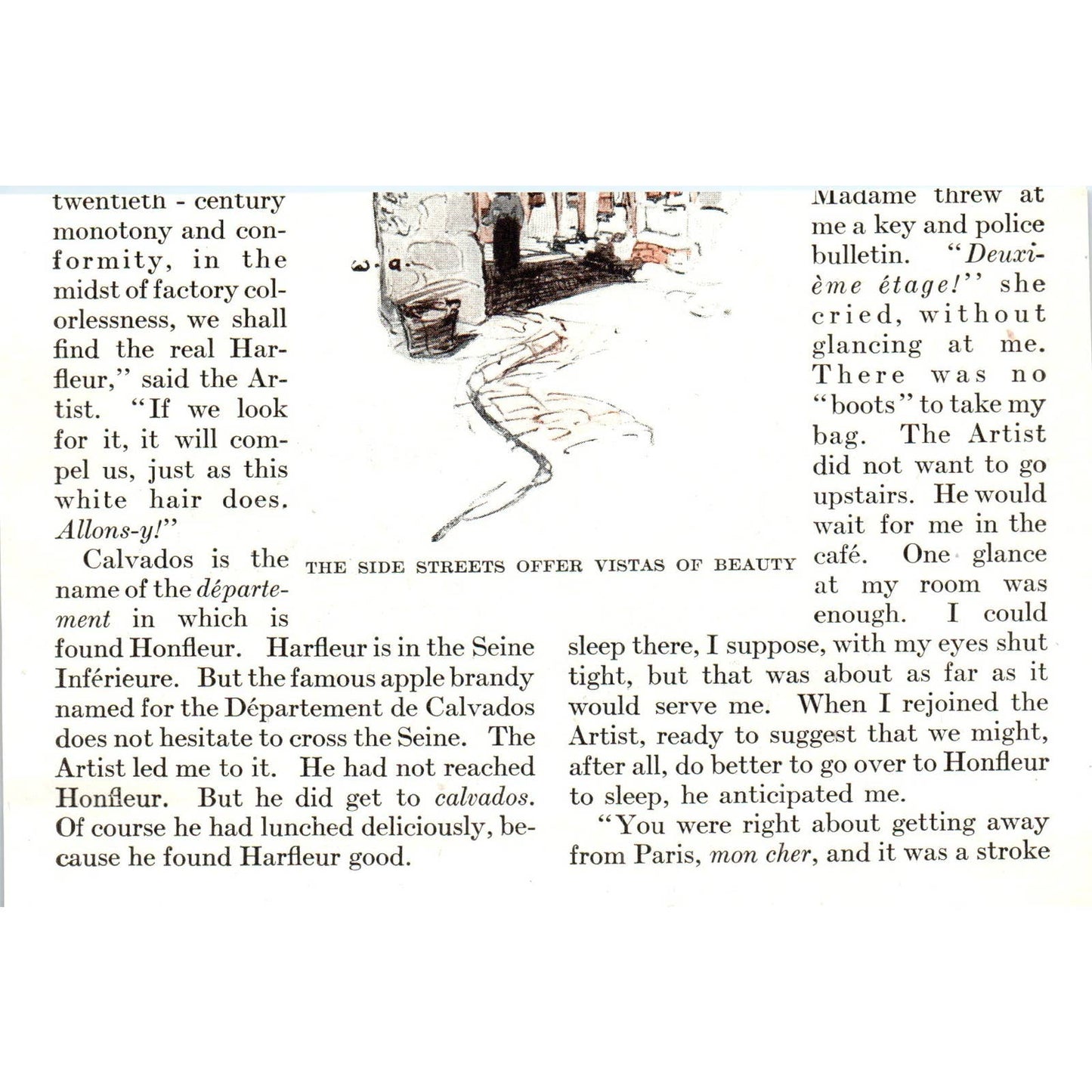 The Ship Canal Which Frons from Tancarville to Havre - 1921 Original Ad TJ7-L