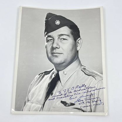 1950s Signed Aviation Photo Steve Turner Air Force 97th Ftr Sq 8x10” AB2