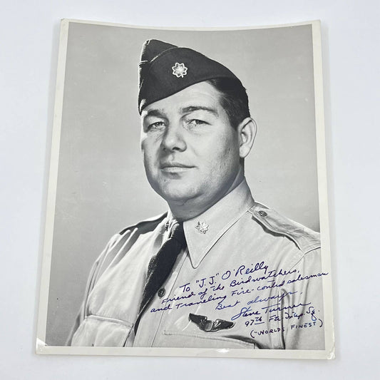1950s Signed Aviation Photo Steve Turner Air Force 97th Ftr Sq 8x10” AB2