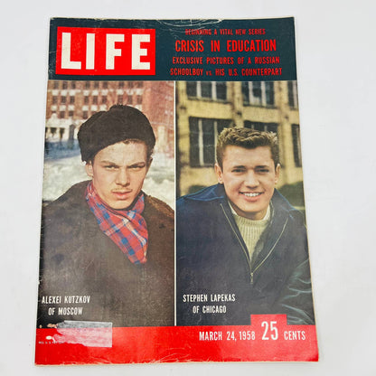 Vintage Life Magazine March 24, 1958 "Crisis in Education" George Romney TA4