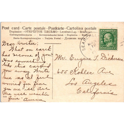 Young Ladies Bathing in the Lake Original Postcard TK1-P18