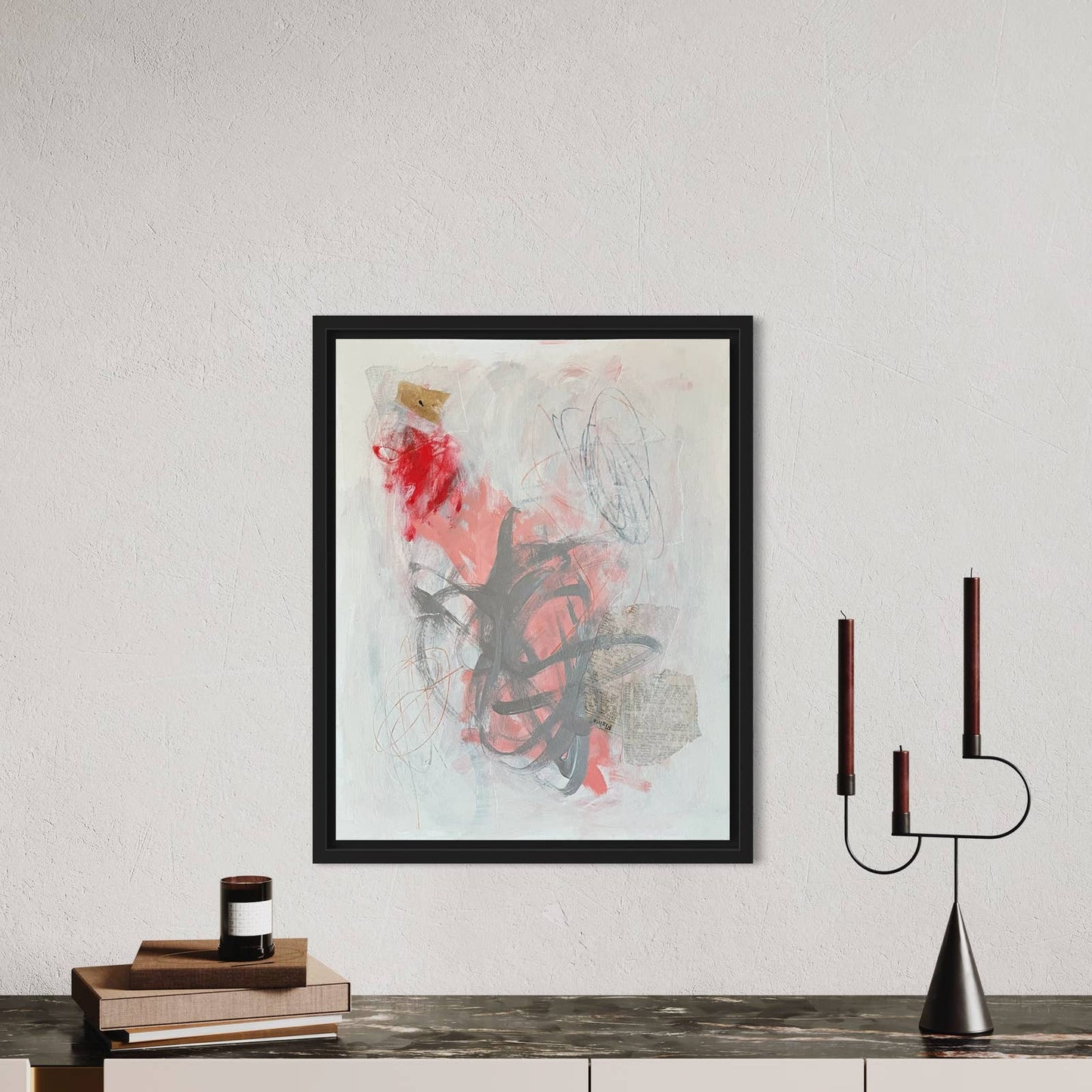 Original Mixed Media Abstract Art Painting 11x14 “Primo" Signed w/ COA