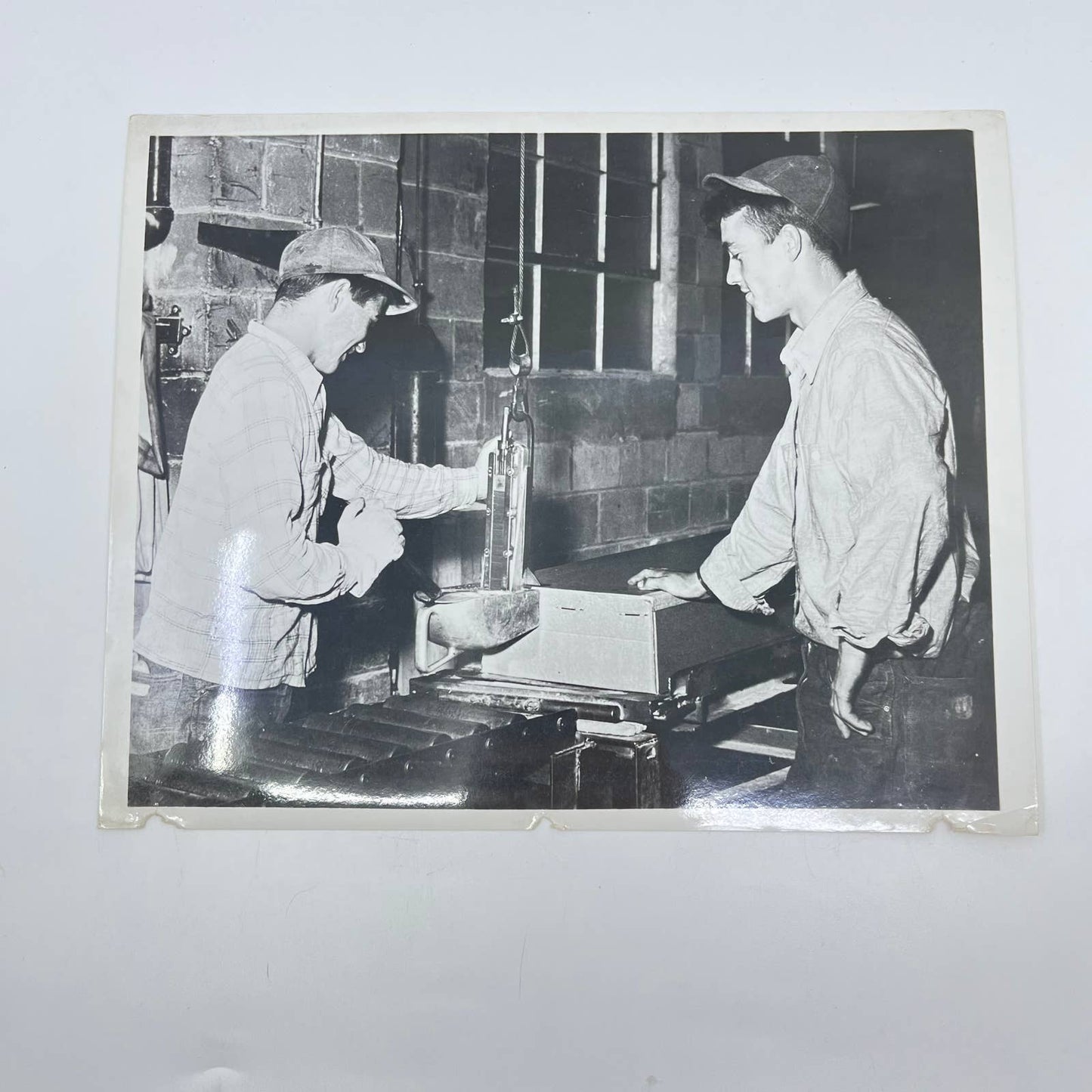 1940s Assembly Line Manufacturing Photo Boys Working Chicago IL AA7-29