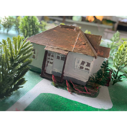 HUGE Vintage Handmade Farmstead Working Farm Miniature Scale Diorama
