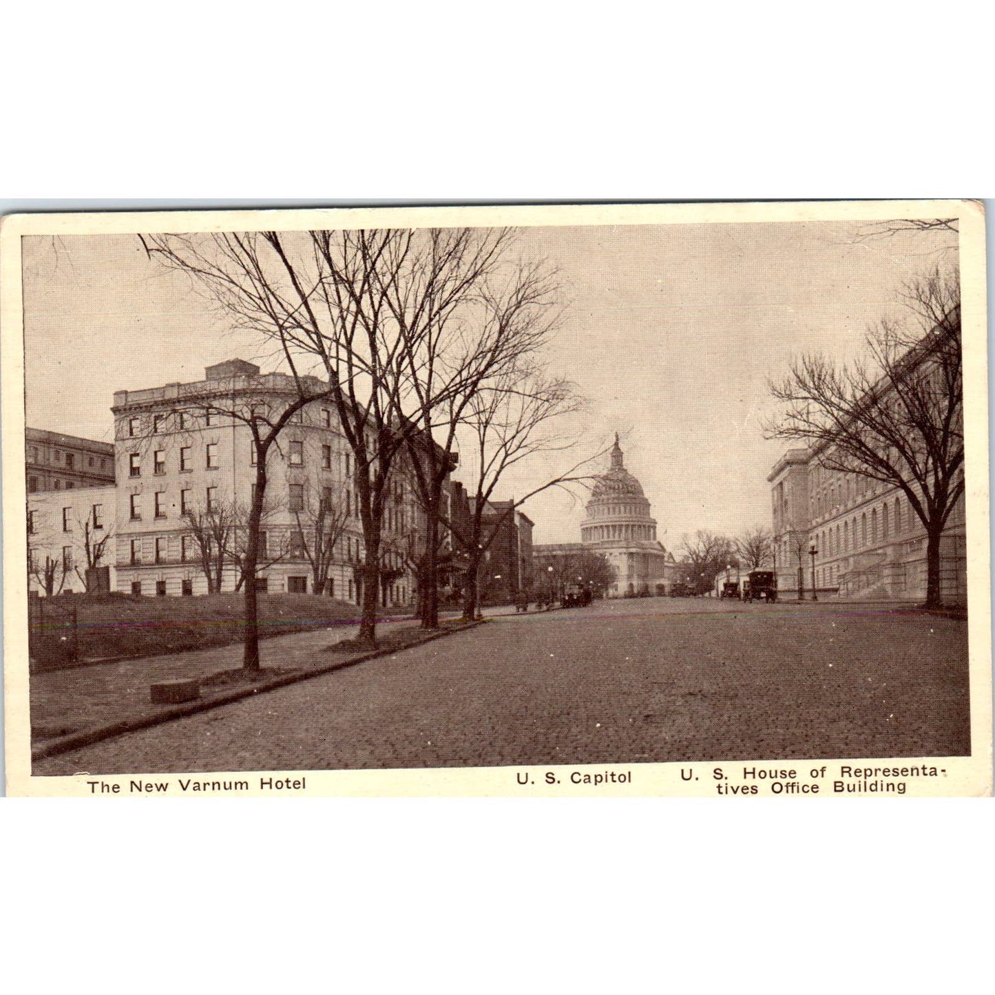 The New Varnum Hotel Washington D.C. Original Postcard TK1-P2