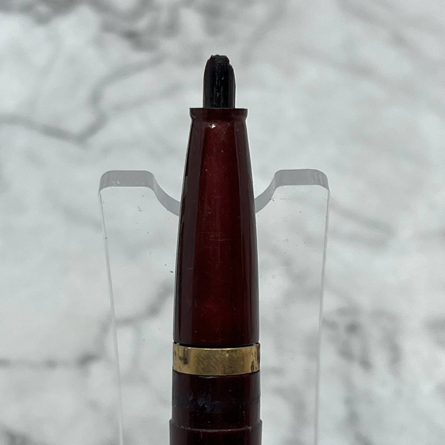 Vintage WearEver Lever Fill Fountain Pen Gold & Burgundy USA SE6