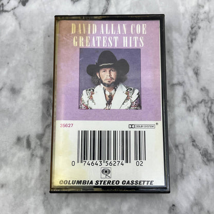 DAVID ALLAN COE Greatest Hits Cassette Tape￼ TC7-46