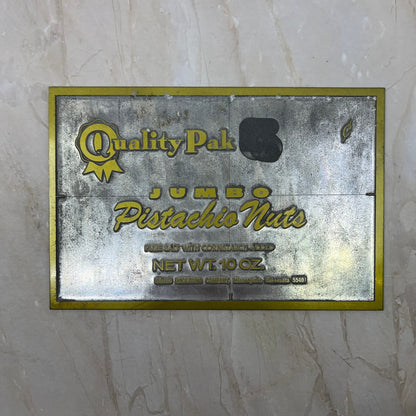 Vintage Newspaper Ad Printing Plate Quality Pak Jumbo Pistachios Mpls TC9-P1-2