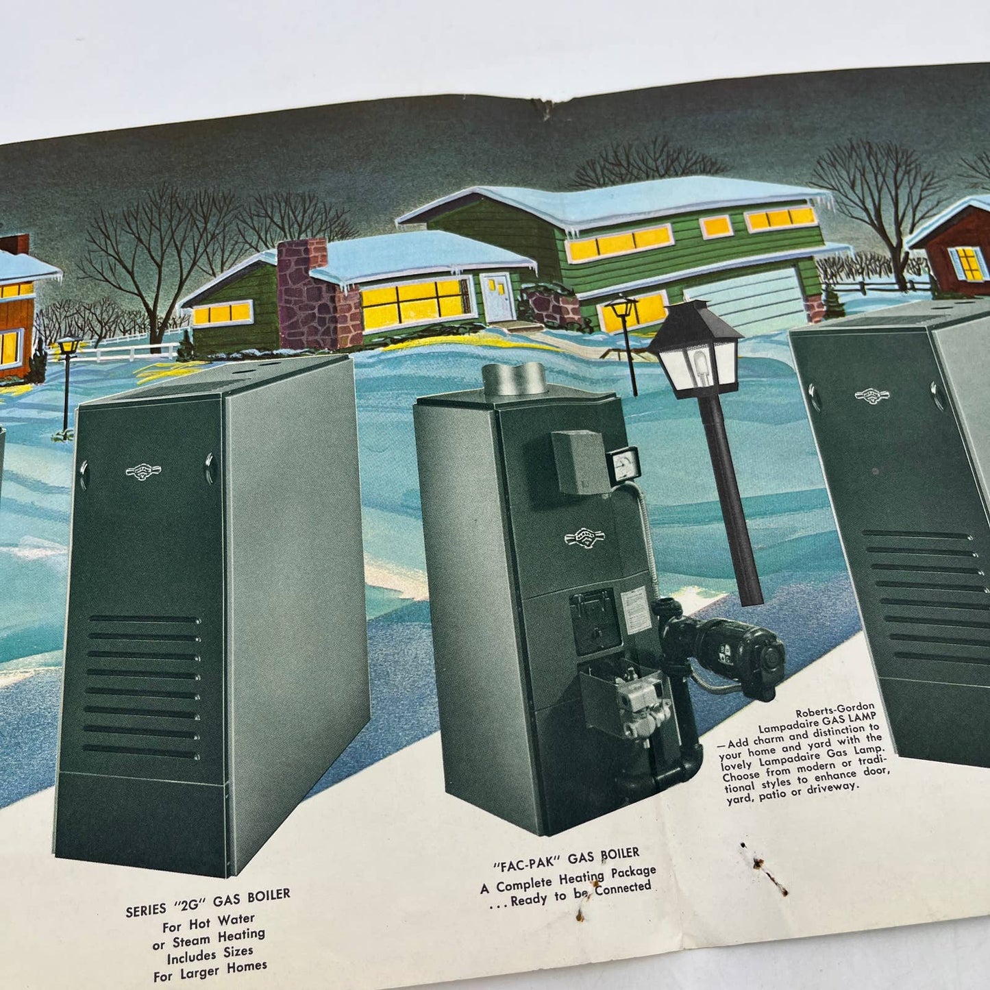 1950s Gordonair Gas and Oil Furnaces and Air Conditioners Advertising Leafet AC8