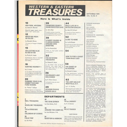 Western & Eastern Treasures Magazine - Gold Metal Detecting Sep 1978 M4