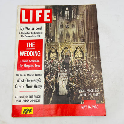 LIFE Magazine May 16, 1960 NEWSSTAND Wedding Princess Margaret Elvis Presley TA8