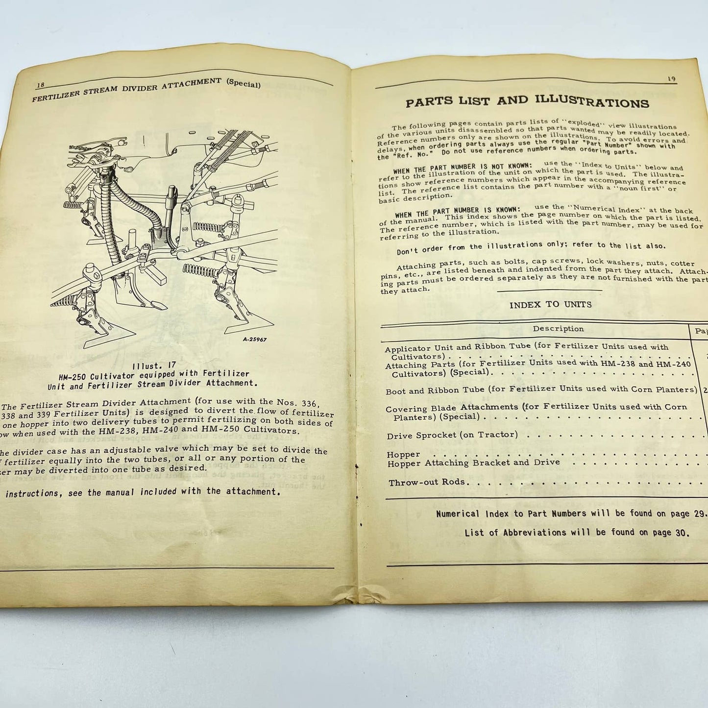 1950 McCormick Deering Fertilizer Units Farmall Cultivators Owners Manual TC6