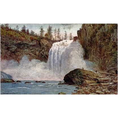 Antique Postcard Snoqualmie Falls Washington TD9