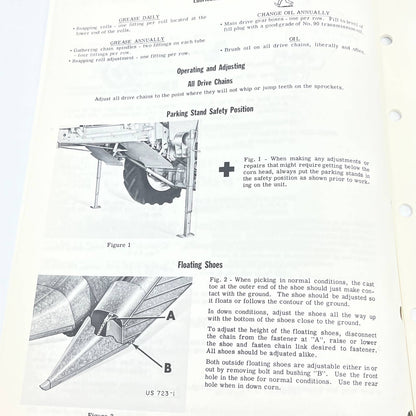 New Idea 728 Uni-system Four Row Stripper Plate Corn Head Operator's Manual TB9