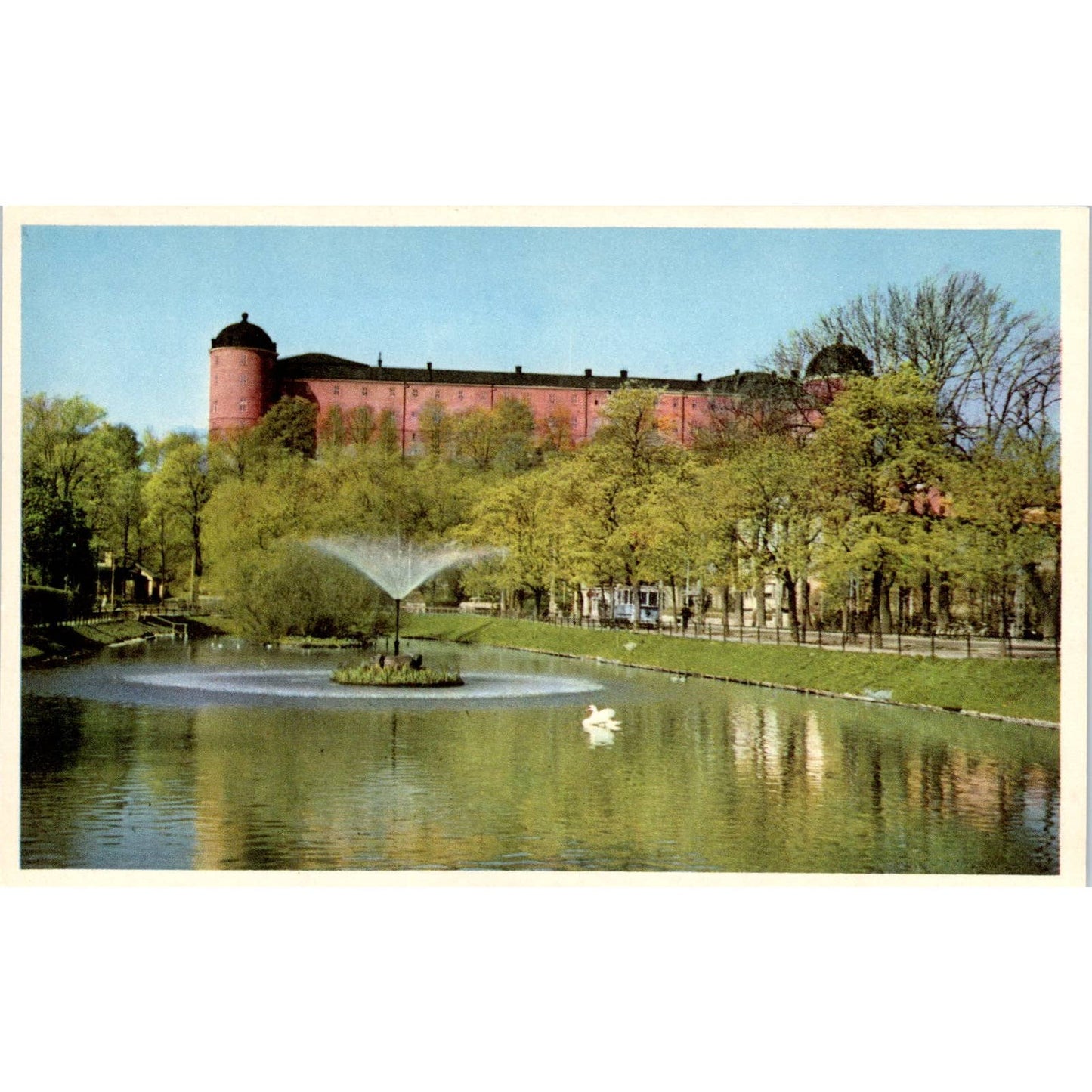 Uppsala Slottet 1967 Sweden Original Postcard TK1-21
