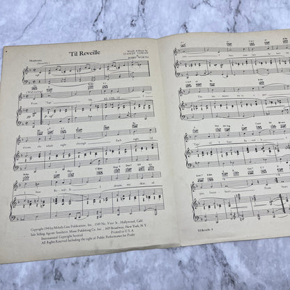 1941 'Til Reveille - WW II  - Rudy Vallee -  Vintage Sheet Music V42-4