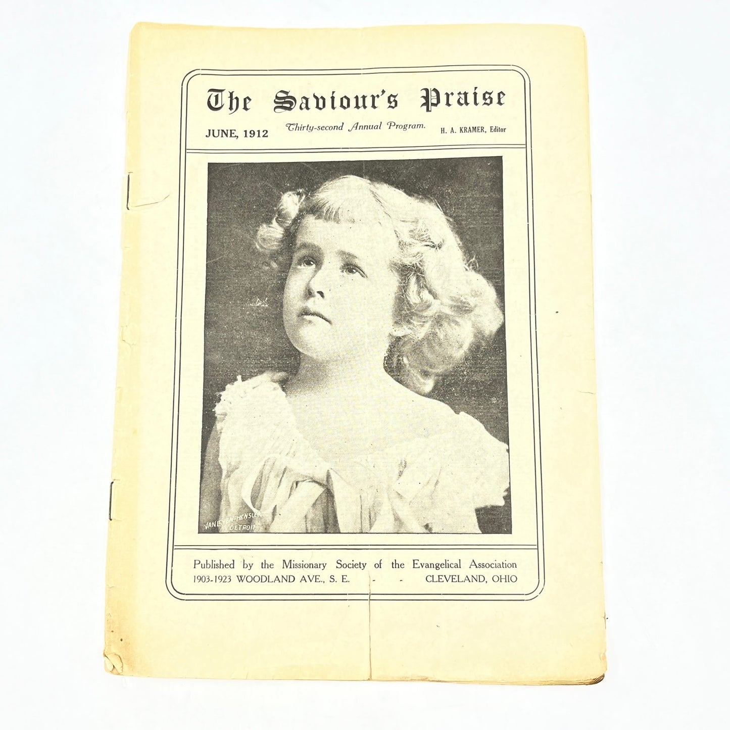 1912 The Saviour's Praise Christian Sheet Music Booklet Cleveland OH L4-6