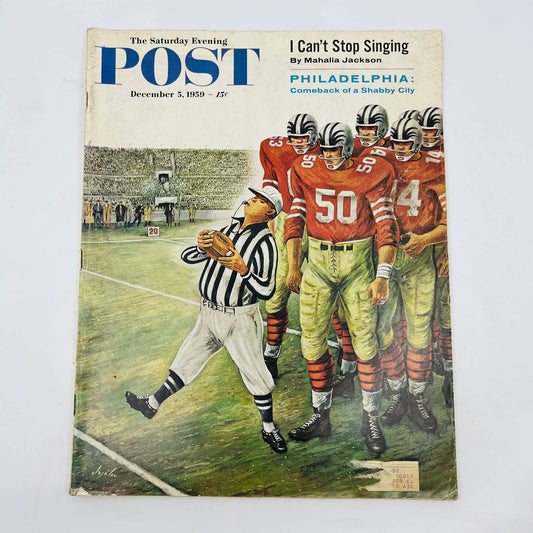 The Saturday Evening Post December 5, 1959 Philadelphia Football Alajalov BA4