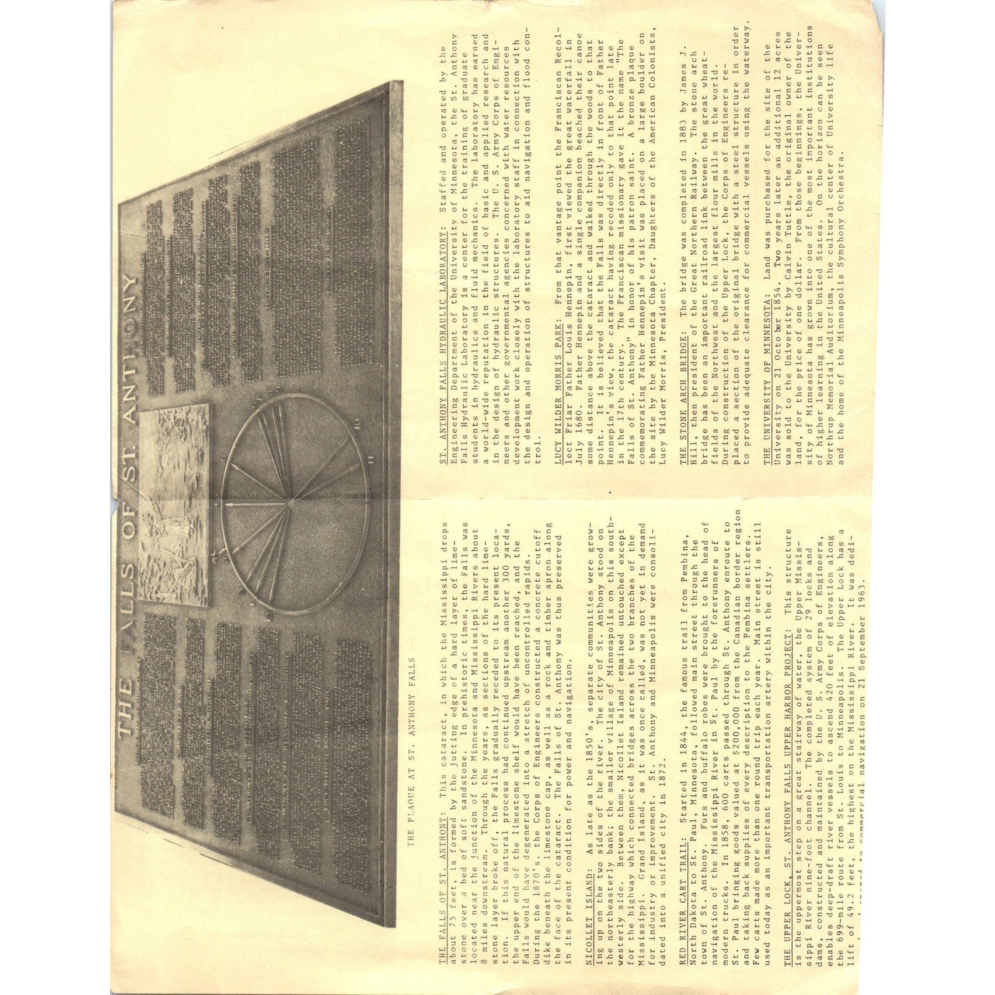 St. Anthony Falls Upper Harbor Project Leaflet 1969 Minnesota AK3-5
