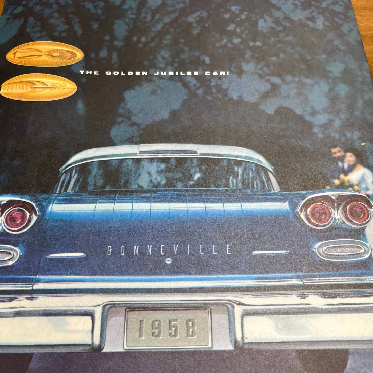 1958 Pontiac Full Color Deluxe Sales Brochure Bonneville Chieftain Super Star B4