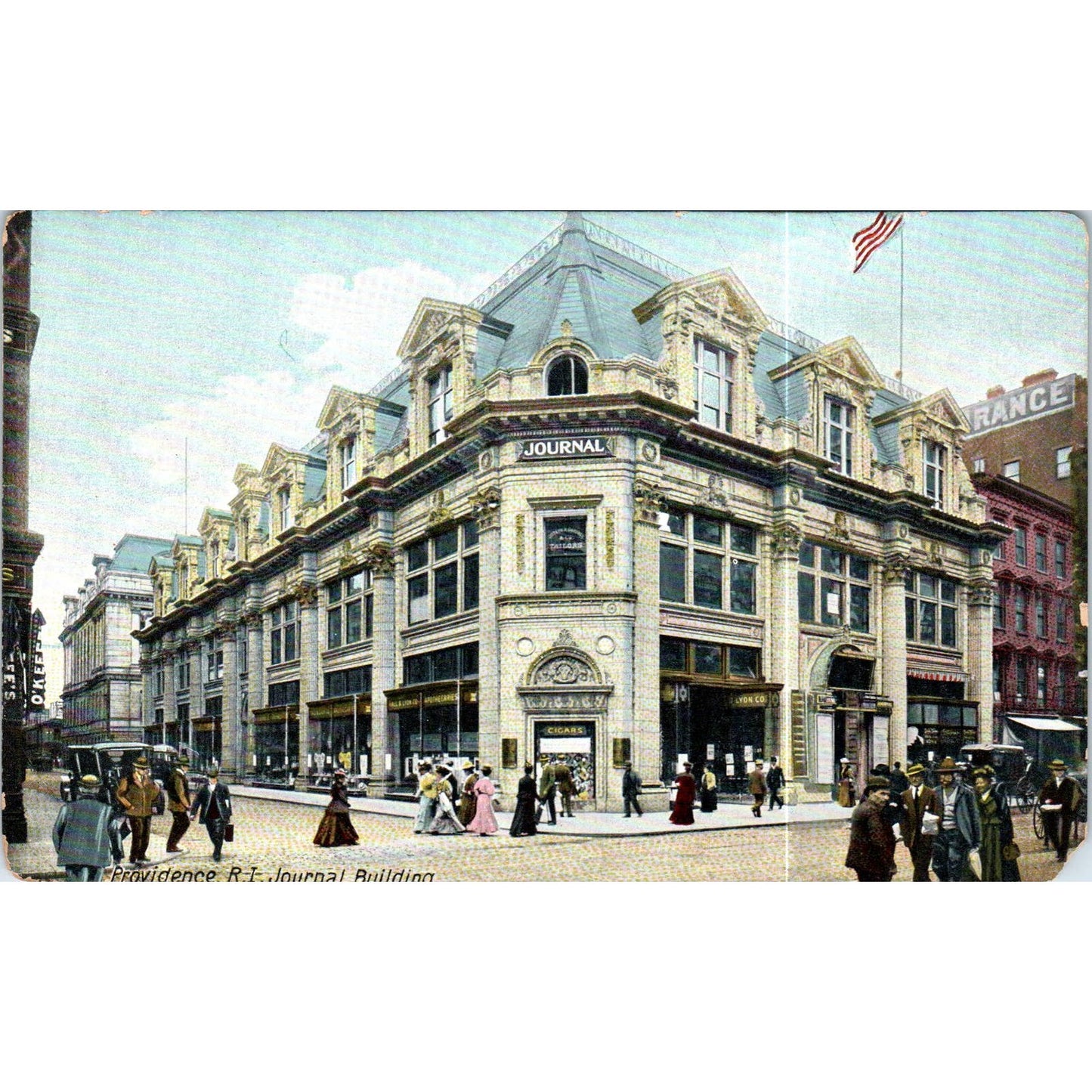 Providence Rhode Island Journal Building Original Postcard TK1-P19