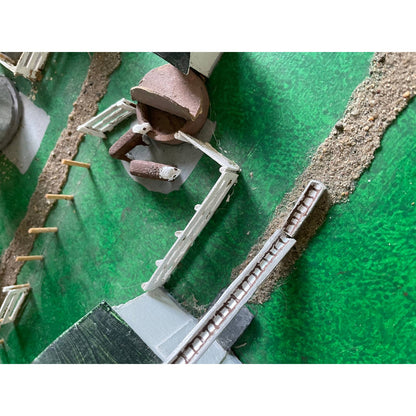 HUGE Vintage Handmade Farmstead Working Farm Miniature Scale Diorama