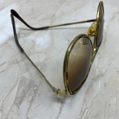 Retro Gold Tone Tortoise Shell Aviator Sunglasses Eyeglasses Frames TJ1-G3-8