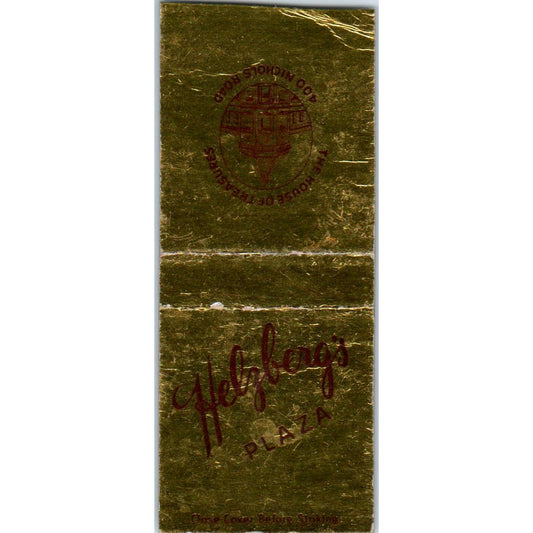Helzberg's Plaza House of Treasures Advertising Matchbook Cover SA9-M2