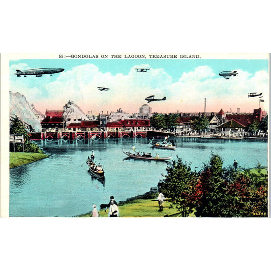 1926 Philadelphia Sesquicentennial Exposition Gondolas Original Postcard TJ9-P1