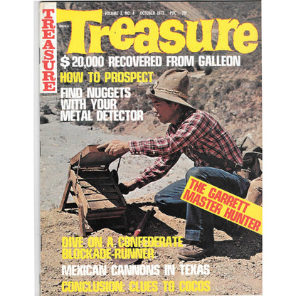 Treasure Magazine - Treasure Hunting Gold Mining Metal Detecting Oct 1972 M4