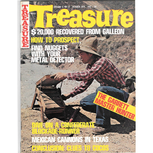 Treasure Magazine - Treasure Hunting Gold Mining Metal Detecting Oct 1972 M4