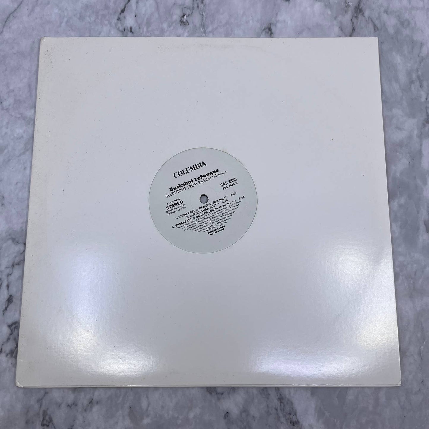 Buckshot LeFonque SELECTIONS PROMO Record Columbia 12" 33 ⅓ RPM TJ4