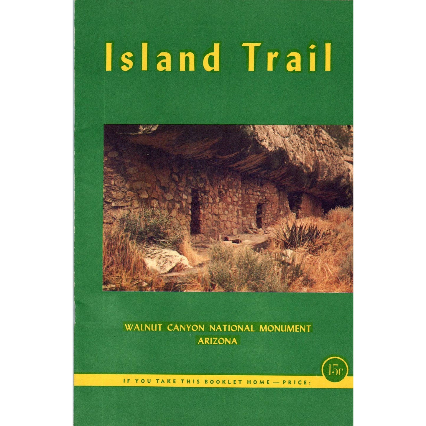 1962 Walnut Canyon National Monument AZ Island Trail Travel Booklet AD4