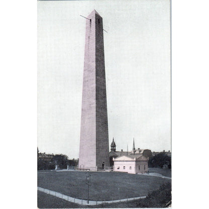 Bunker Hill Monument Boston c1910 Original Postcard TK1-24