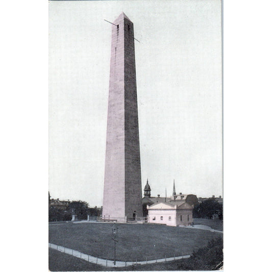 Bunker Hill Monument Boston c1910 Original Postcard TK1-24