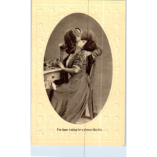 I've Been Waiting for a Chance Like This Victorian Romance Postcard P2-8