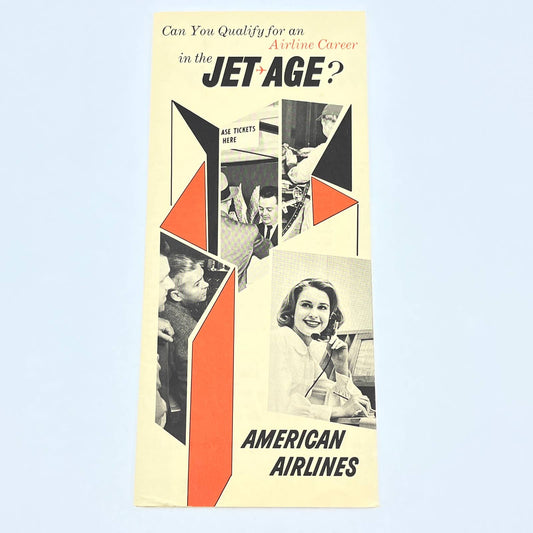 1950s American Airlines Can You Qualify for an Airline Career in the Jet Age AB8