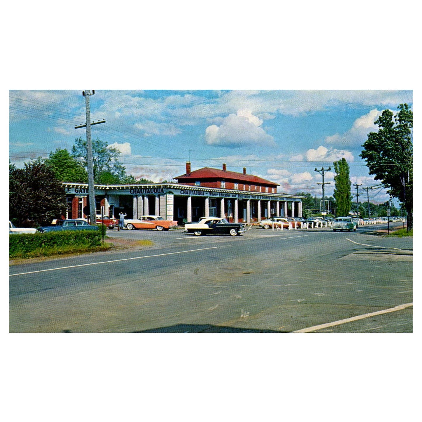 Vintage Postcard - Entrance to Chautauqua New York TJ6-1