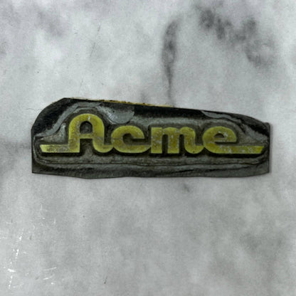 Vintage Printing Letterpress Printers Block Plate ACME SE819