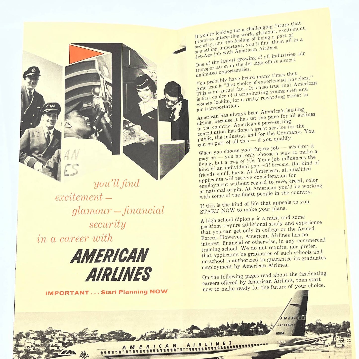 1950s American Airlines Can You Qualify for an Airline Career in the Jet Age AB8