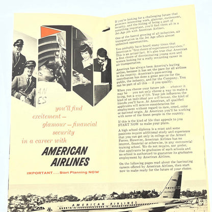 1950s American Airlines Can You Qualify for an Airline Career in the Jet Age AB8