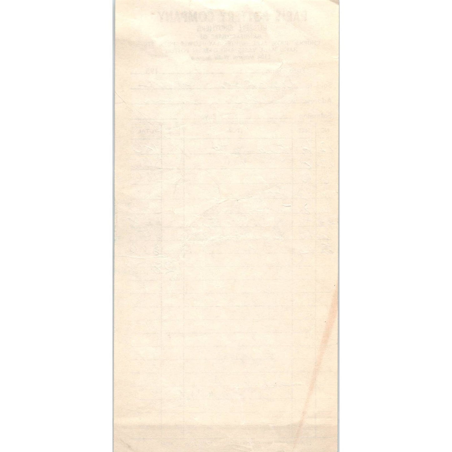 1950s Paris Pottery Company Billhead Receipt Paris TN AD5