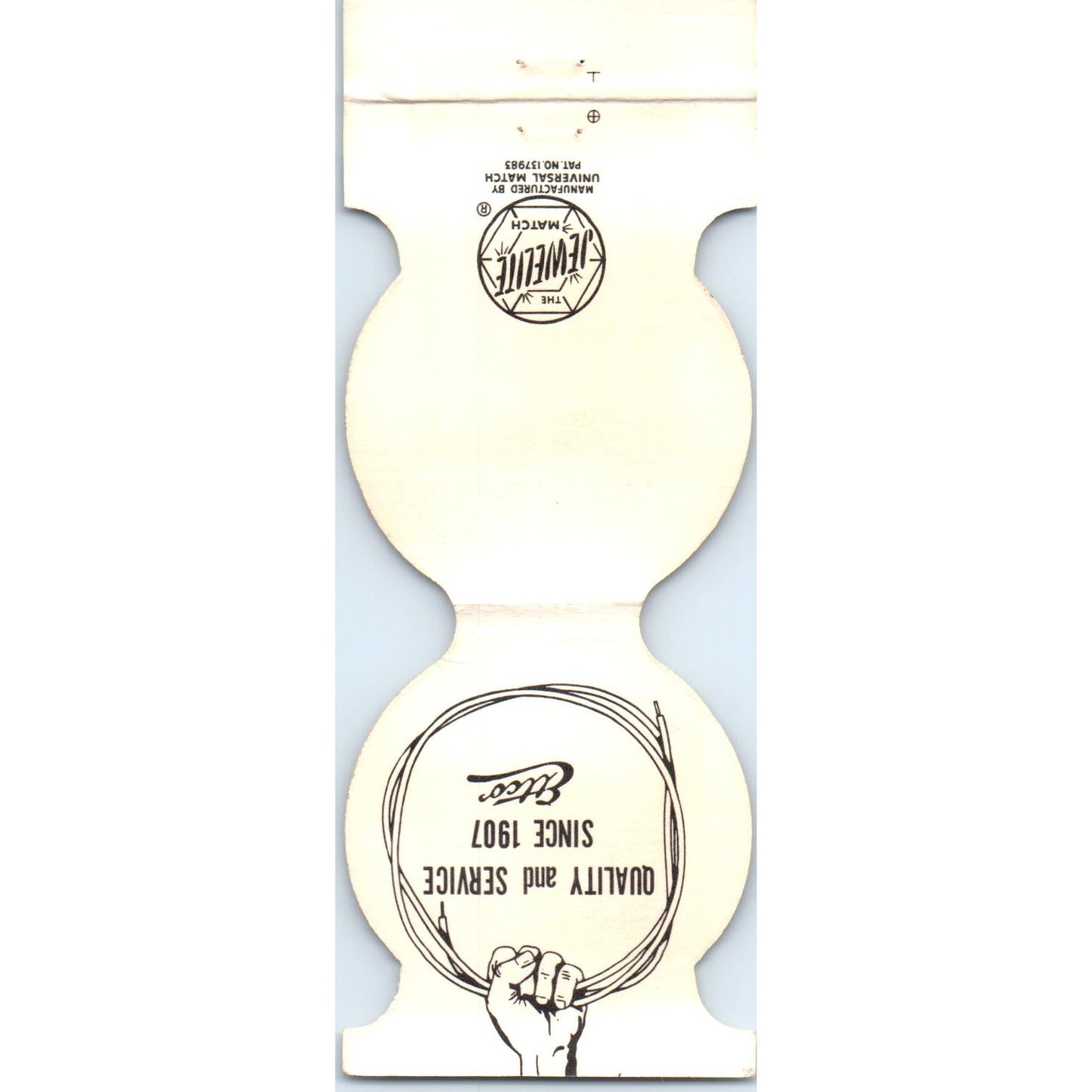 Ettco Wire & Cable Corporation Die Cut Advertising Matchbook Cover SA6-M3
