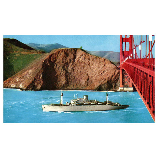 USNS Fred C. Ainsworth TAP-181 - Original Postcard TJ8-5