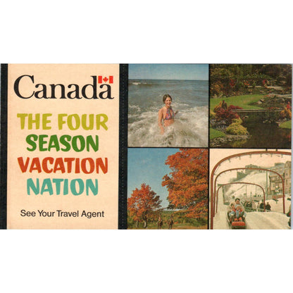 Vintage Advertising Card - Canada - The 4 Season Vacation Nation SE3-4