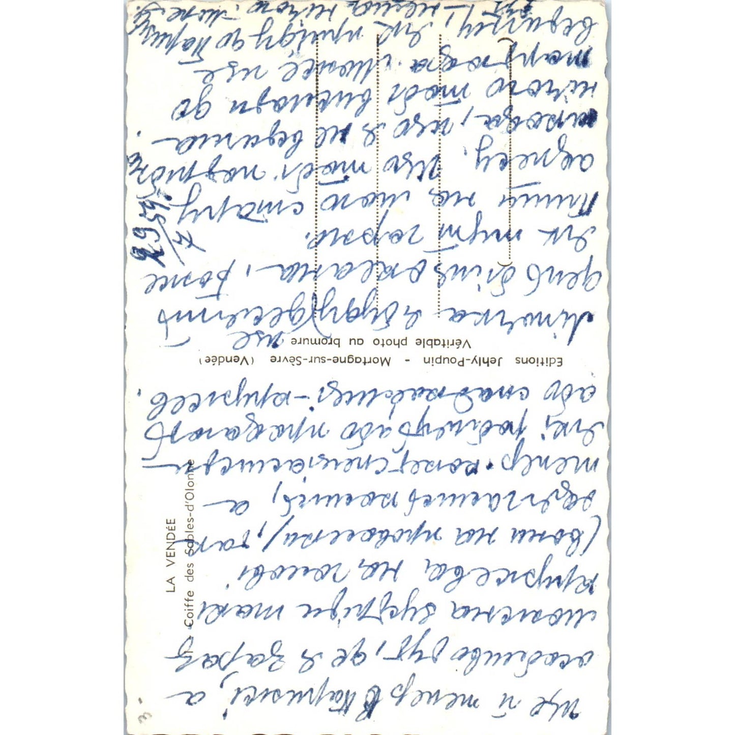 La Vendée COiffe Des Sables-d'Olonne Original Postcard TK1-22