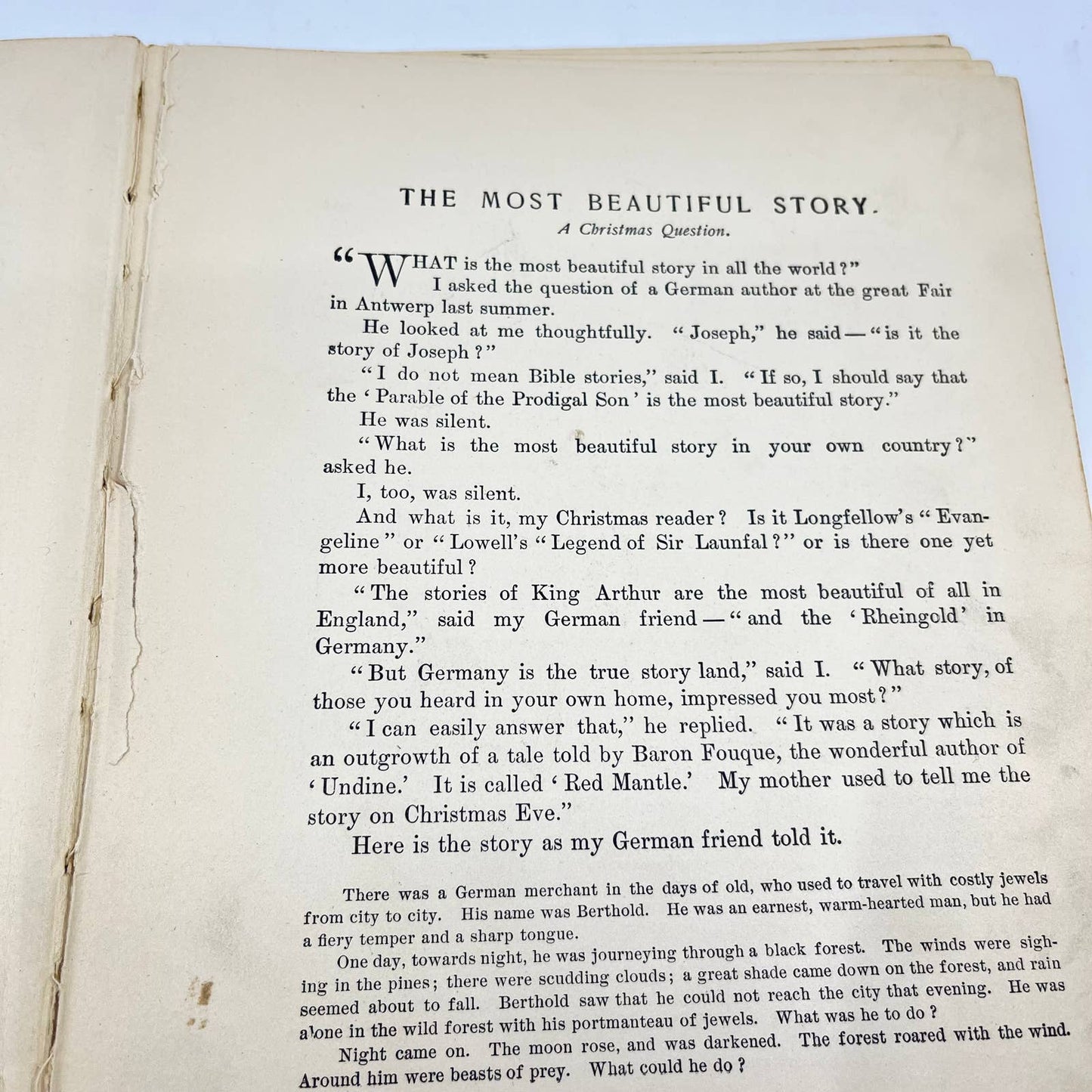 1912 Victorian Illustrated Children’s Book Christmas Tree Land Hurst & Co TF6